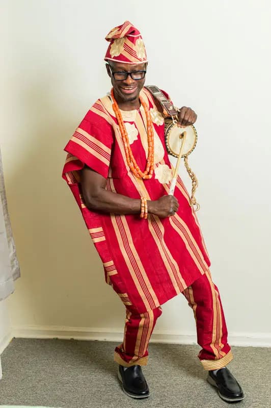 Dr. Ahmed Otokiti in traditional Nigerian attire